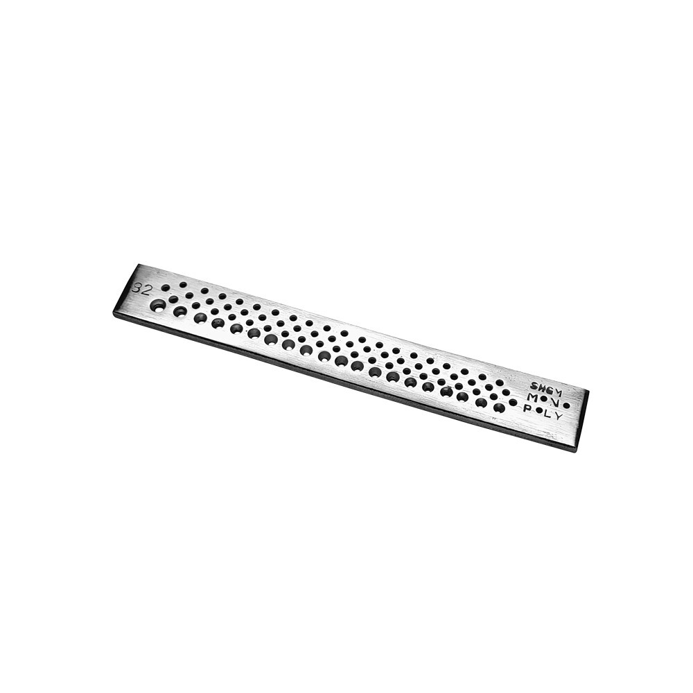 Draw Plate 82 Round Holes – Wire Drawplate Jewelry Craft Shaping Tool 8.1/2″