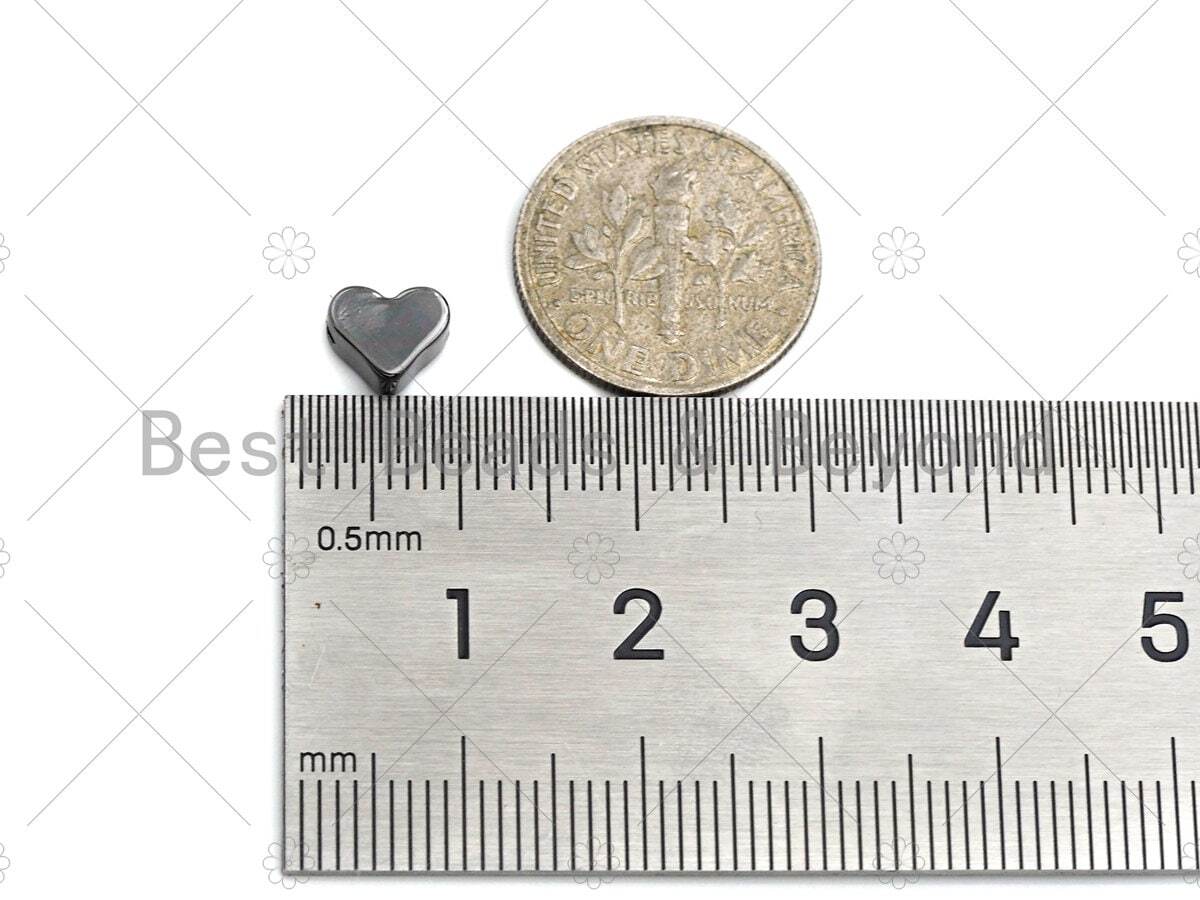 5pc/10pc Heart Shape Spacer Beads Charm for Jewelry Making, 3x7mm – sku#Y306