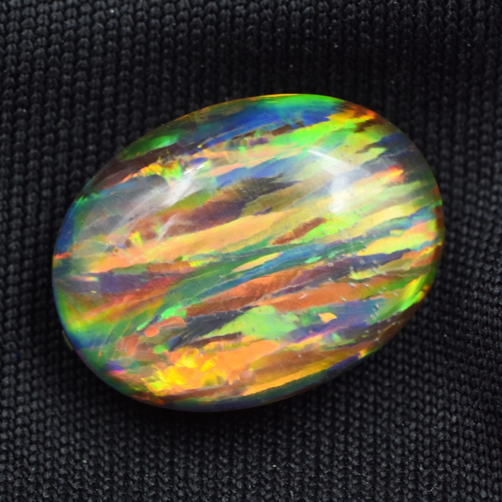 Boulder Opal Multi-Color 8.50 Ct Natural Oval Cut Loose Gemstone CERTIFIED