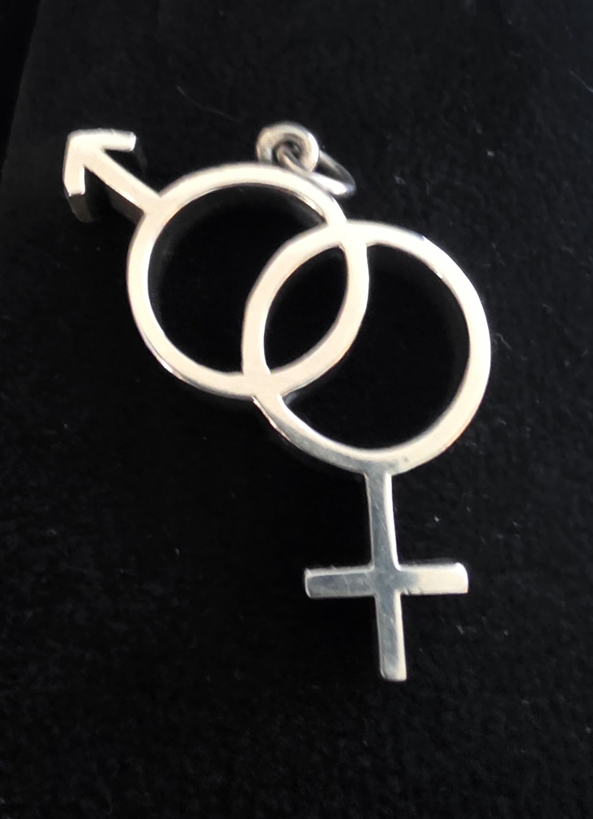 Vintage James Avery Mars Venus Male Female Pendant Zodiac Astrology RARE RETIRED