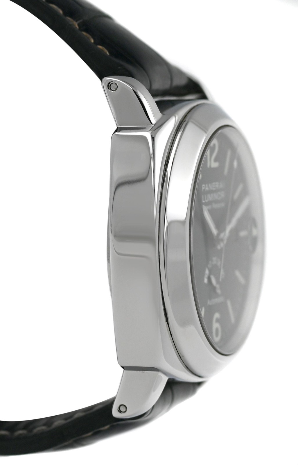 Panerai Luminor Power Reserve PAM00027 Black Dial Date Steel 44MM Mens Automatic