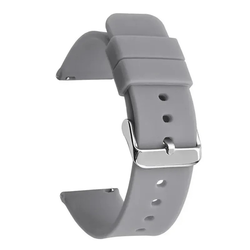 Silicone Watch Strap 14mm 16 18 19 20mm 21 22mm 24mm Waterproof Soft Rubber Band