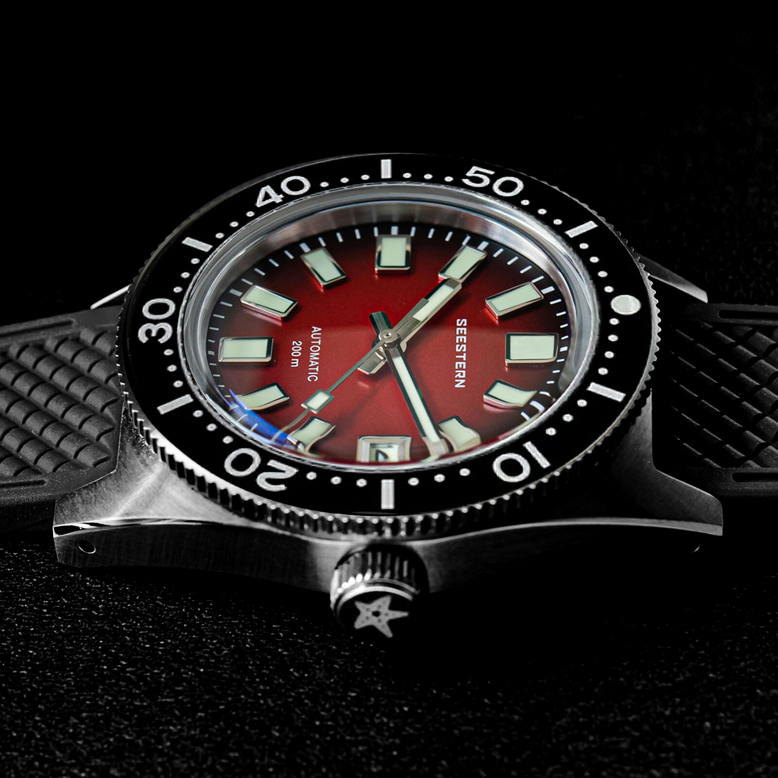 Seestern V3 62MAS 20ATM Genuine Ceramic Bezel 200m DIVER’S Watch SE2021-D62S-RK