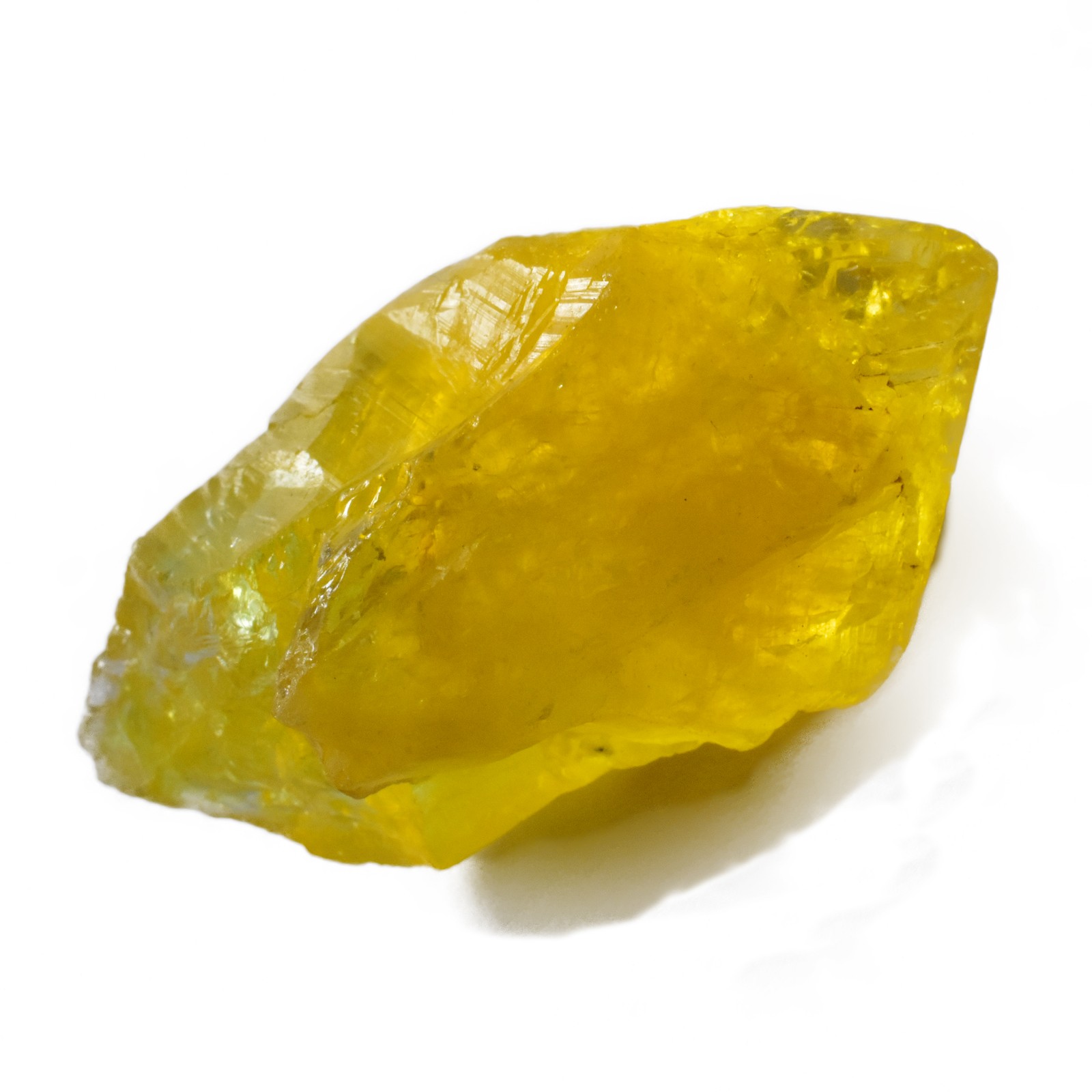 Certified 77 Ct Natural Yellow Sapphire Rough | Uncut Flawless Loose Gemstone
