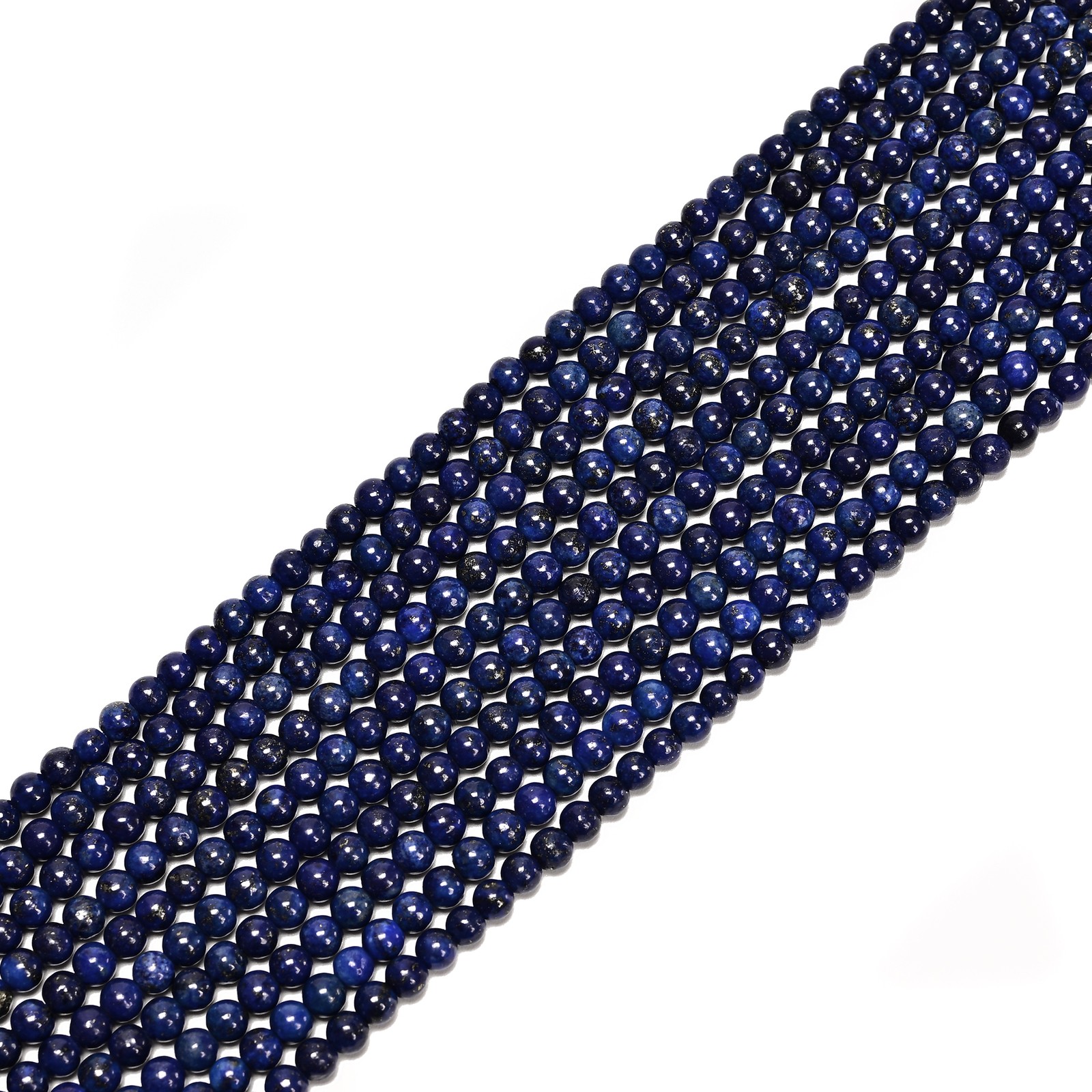 Lapis Lazuli Smooth Round Beads 2mm 3mm 4mm 5mm 15.5″ Strand