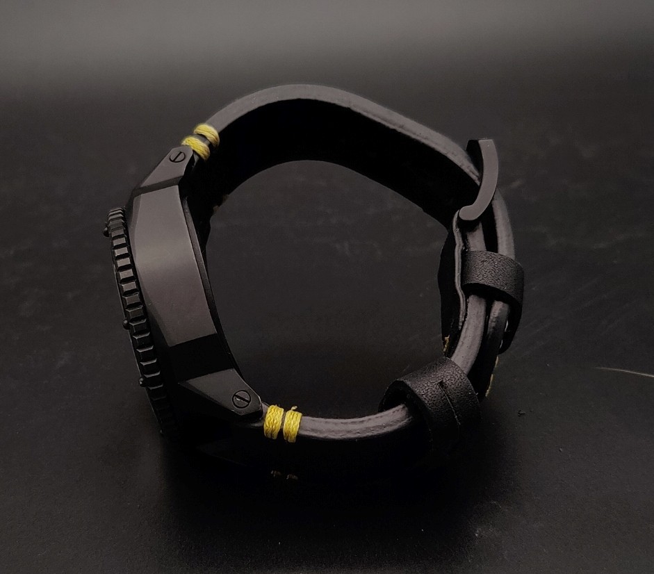 Allesandro Baldieri Magnum M48 Limited Edition Dive Watch Black PVD Bezel $1200