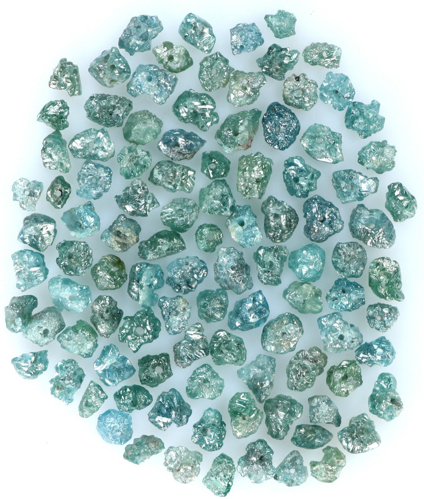 Natural Loose Diamond Rough Drilling Bead Blue Color I3 Clarity 2.00 Ct Lot K9