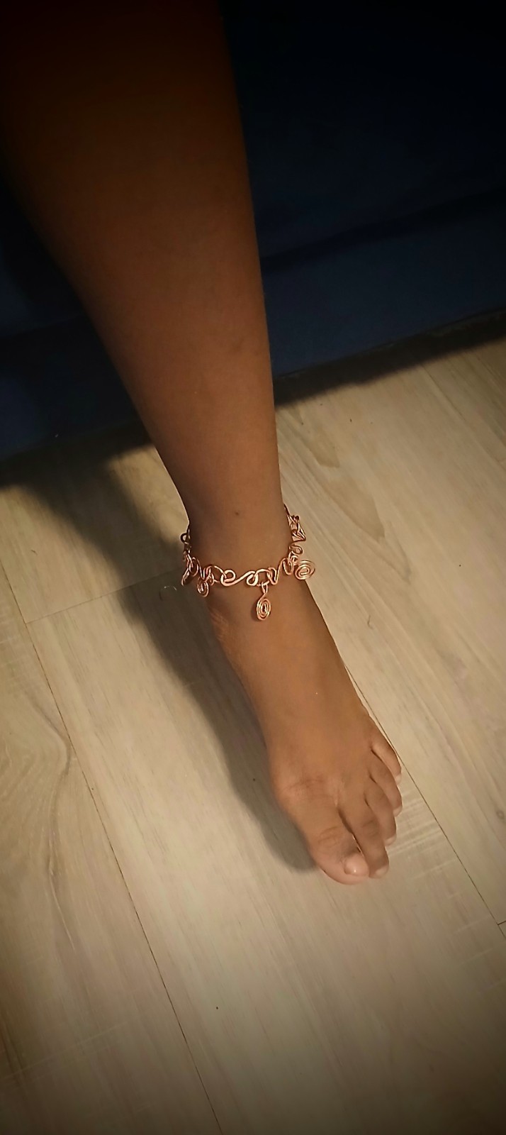 Handmade Pure Copper Charm Adjustable Anklet/Braclet