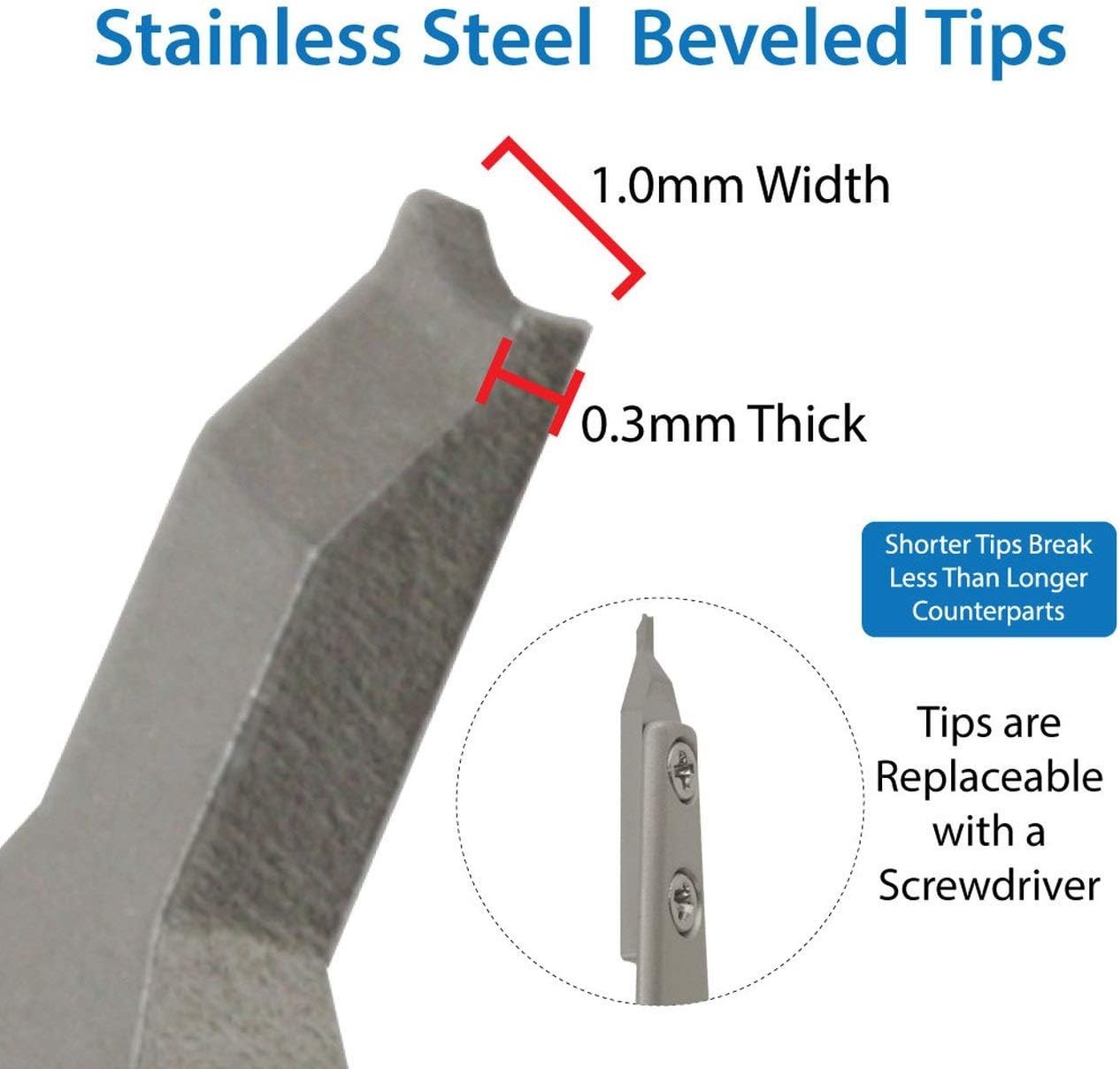 Watch Spring Bar Tool with Removable Forks