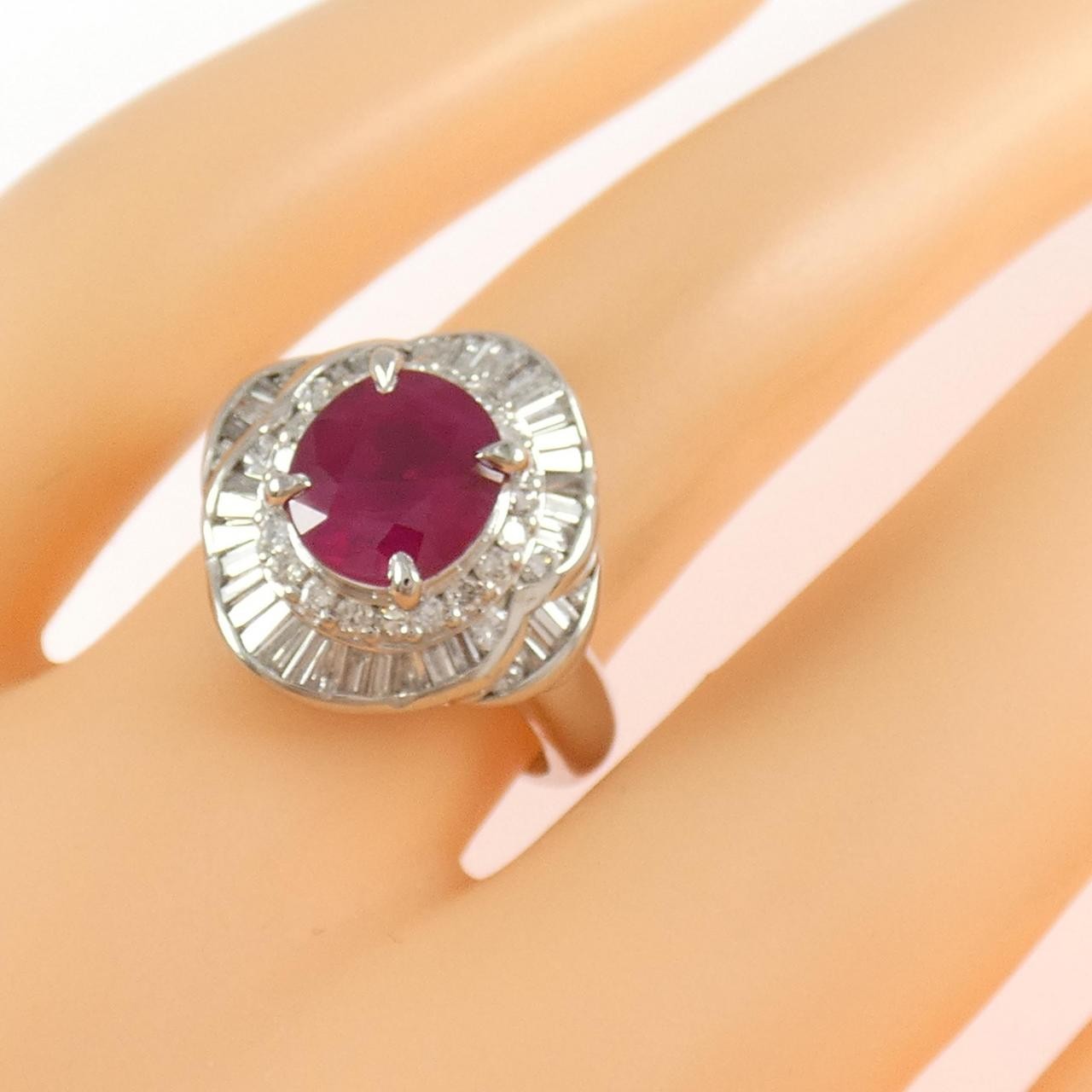 Authentic PT900 Ruby Ring 1.87CT #230-000-556-2342