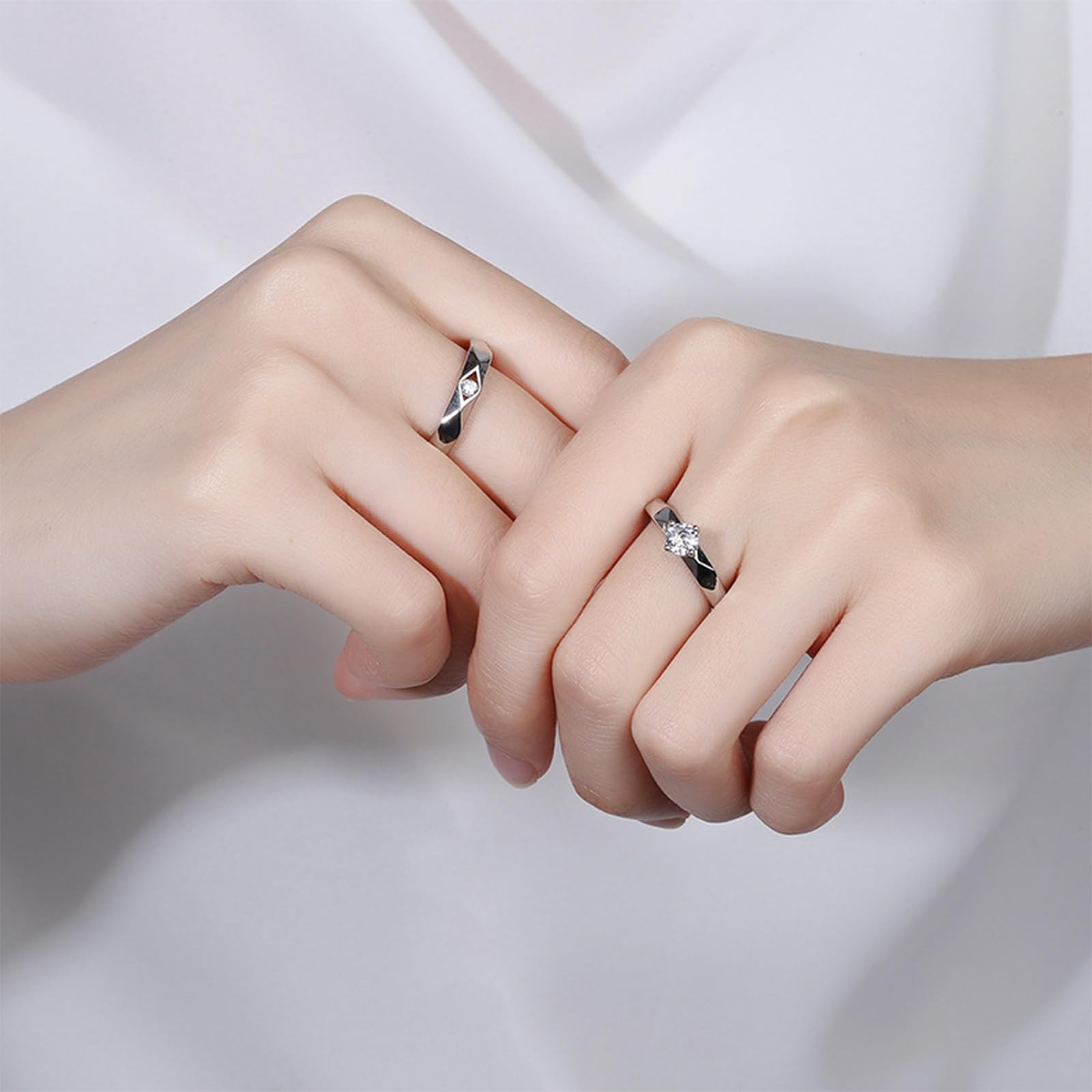 Matching Rings for Couples Promise Rings for Him & Her Engagement Wedding Rin…