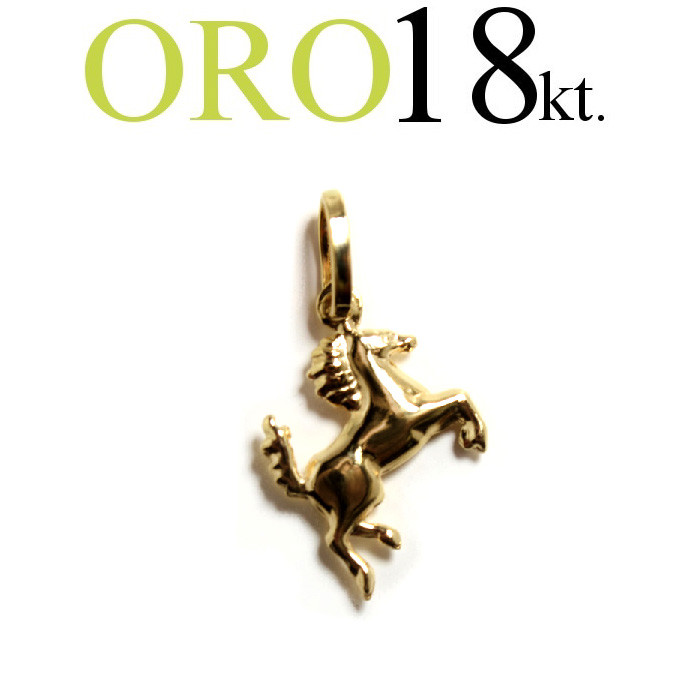 HORSE RAMPANT FERRARI 18kt gold gift pendant. 750/1000 GOLD 18kt.