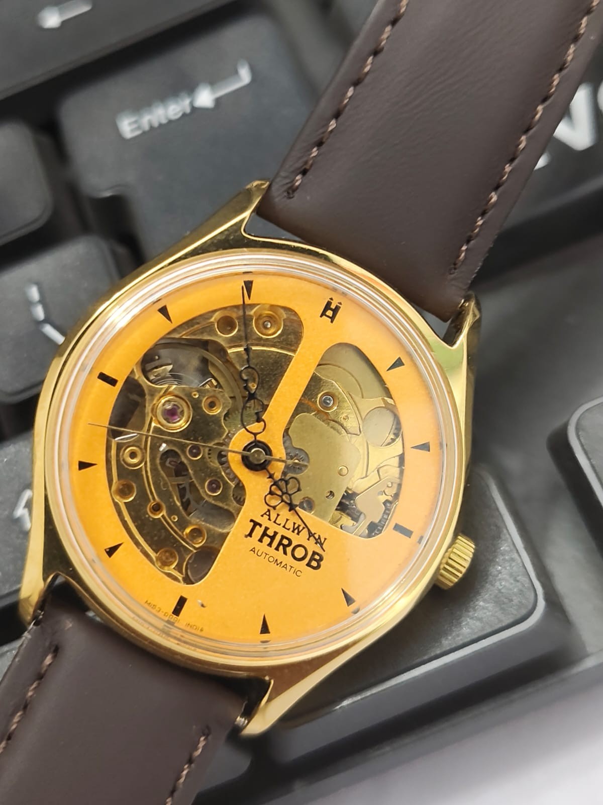 Allwyn Throb Automatic Skeleton Original Working Watch