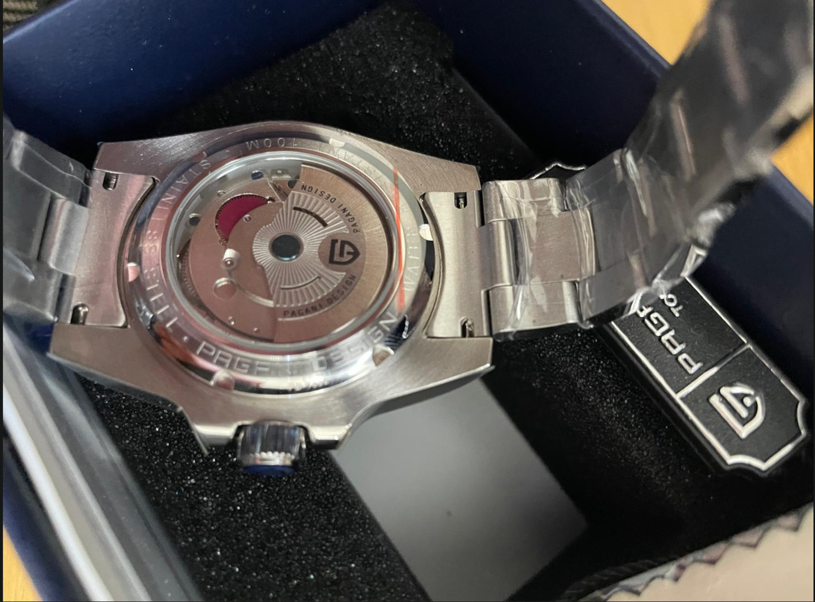 Pagani Design, 40mm, Automatic,GMT, (Pepsi), Oyster Bracelet, Sapphire Crystal.