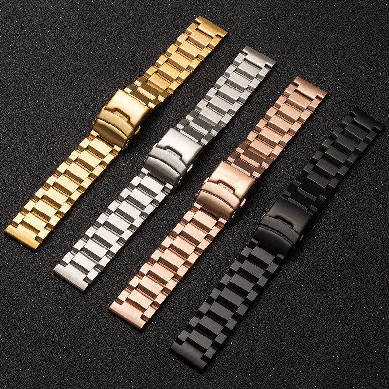 Premium Solid Stainless Steel Watch Band Strap Metal 18mm-25mm Unisex Universal