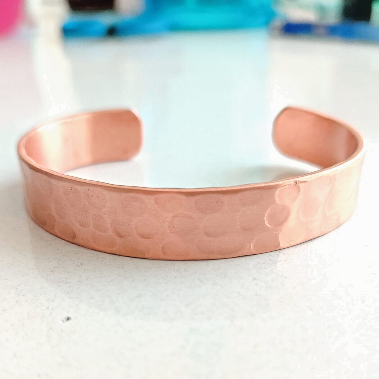 100% Pure Copper Bracelet Heavy Hand Made Healing Unisex Men Women 35gr 1.25oz