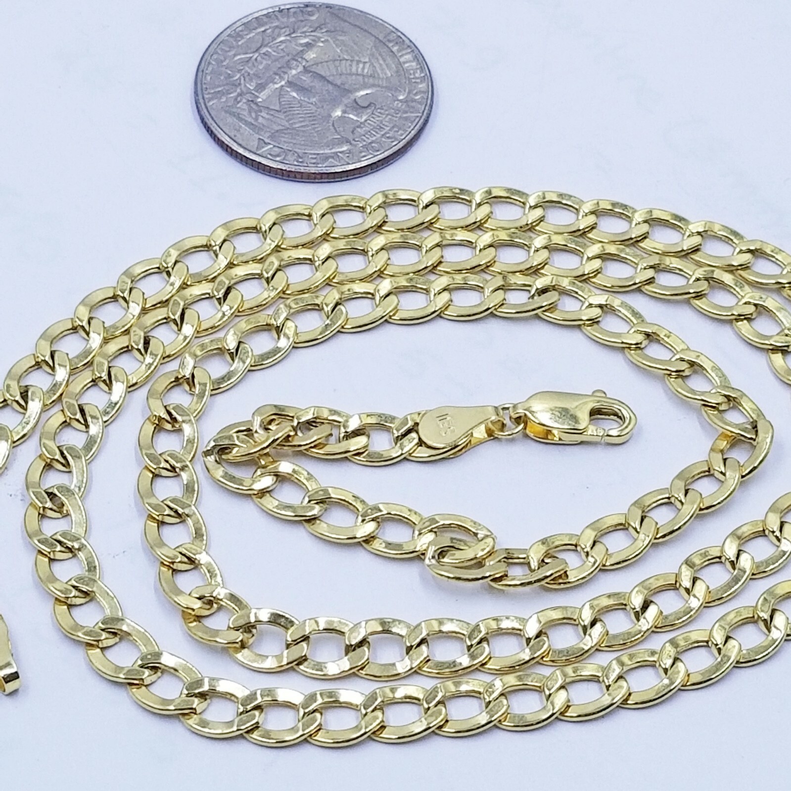 10K Yellow Gold Miami Cuban Curb Link chain 6mm Necklace 18-26 Inch Real Gold