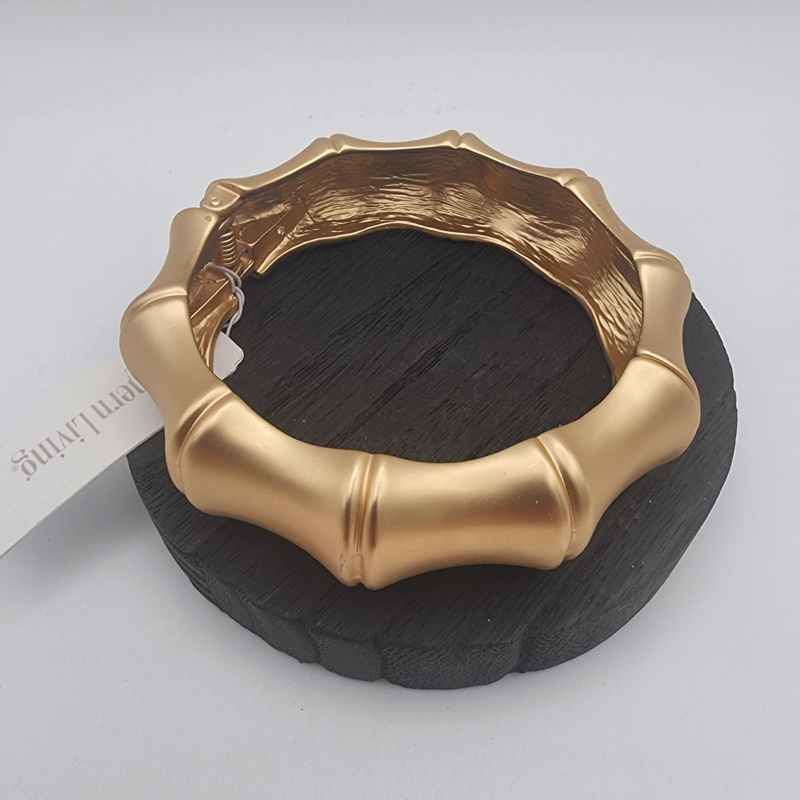 NWT Statement Hinged Cuff Bracelet Lot 3pc Silver & Gold Tone Bamboo Set
