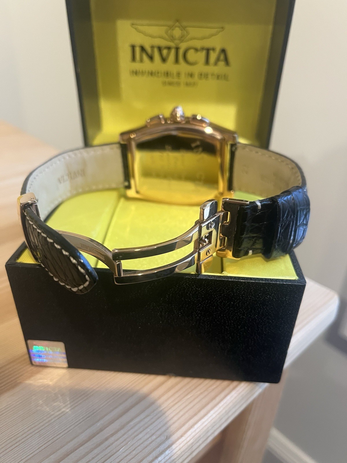 Invicta Rose Gold Plated Chronograph Watch 2342 39mm