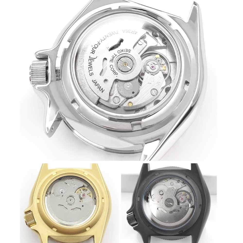 33mm Transparent Sapphire Glass Case Back Cover For Seiko SKX007 SKX009 SKX173.