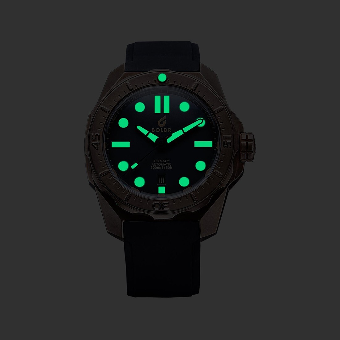 BOLDR “ODYSSEY BRONZE AUBURN” Automatico Bronzo Marrone Zaffiro Orologio Uomo