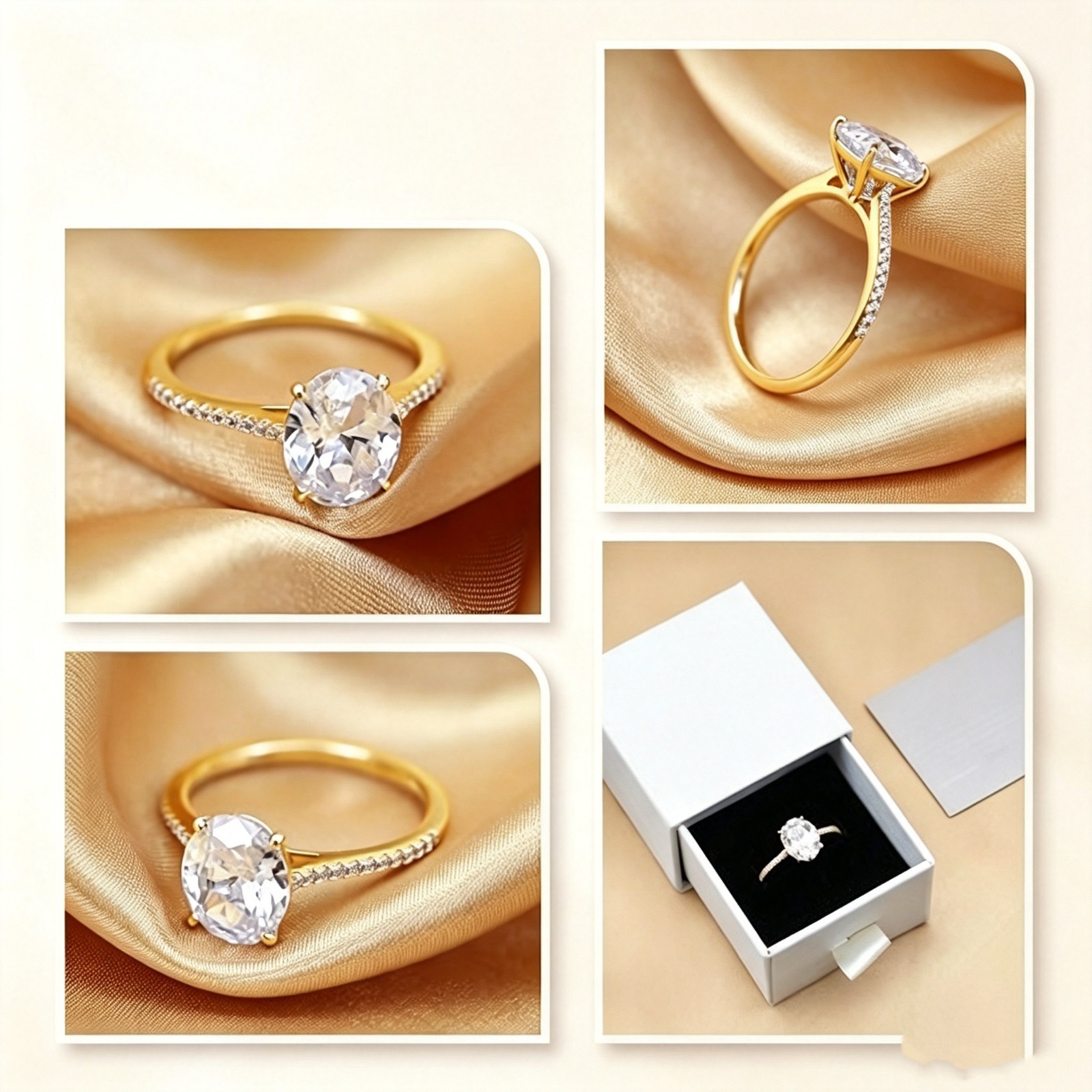 1.5CT Round Solitaire CZ 925 Sterling Silver Women Engagement Promise Ring
