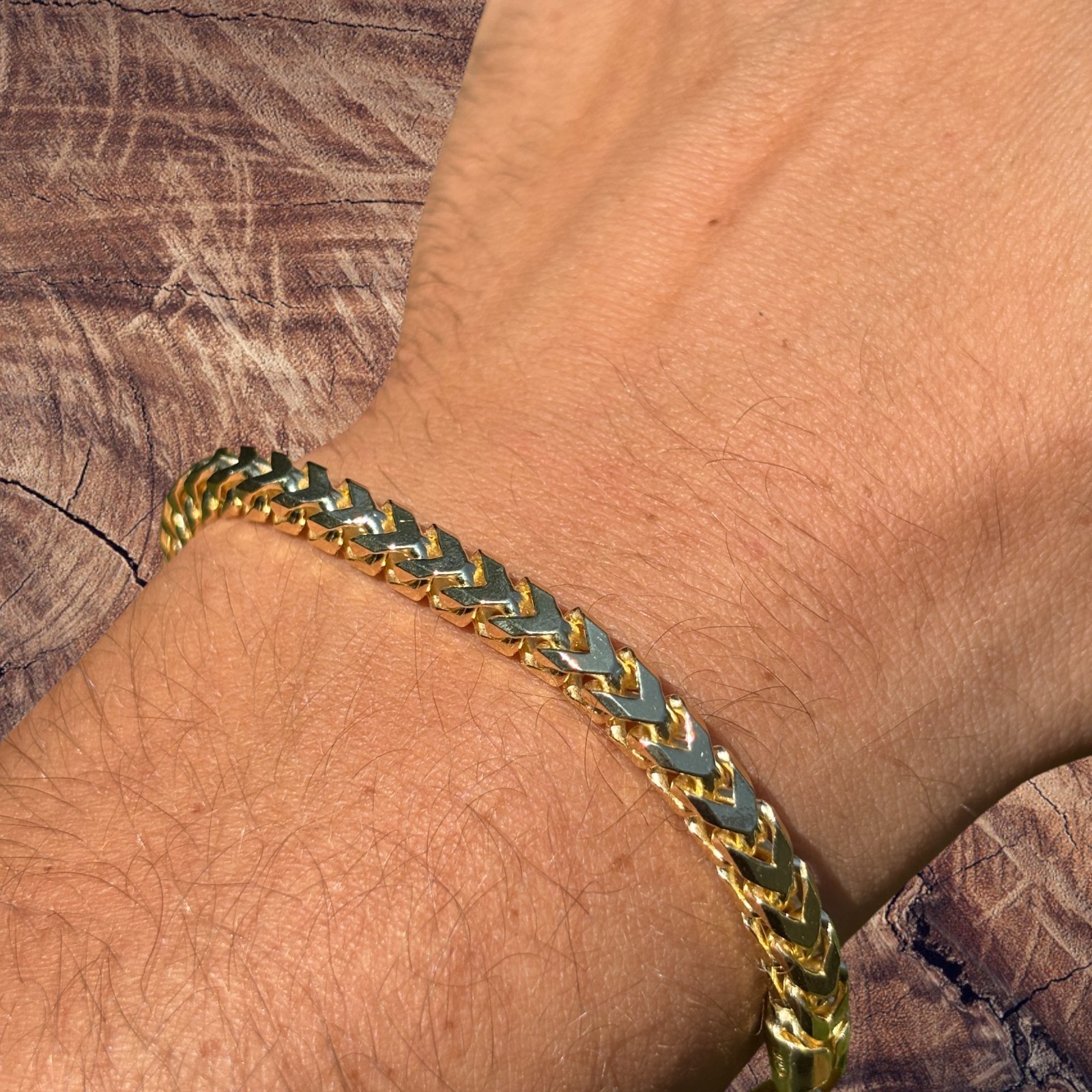 5mm Franco Link Bracelet – Real Solid 925 Sterling Silver Or 14k Gold Vermeil