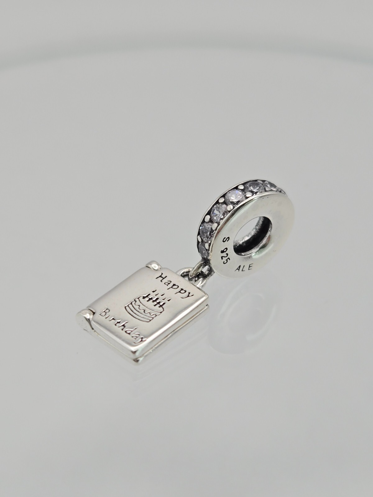 Authentic Pandora Sterling Silver Happy Birthday Wishes Moment Charm