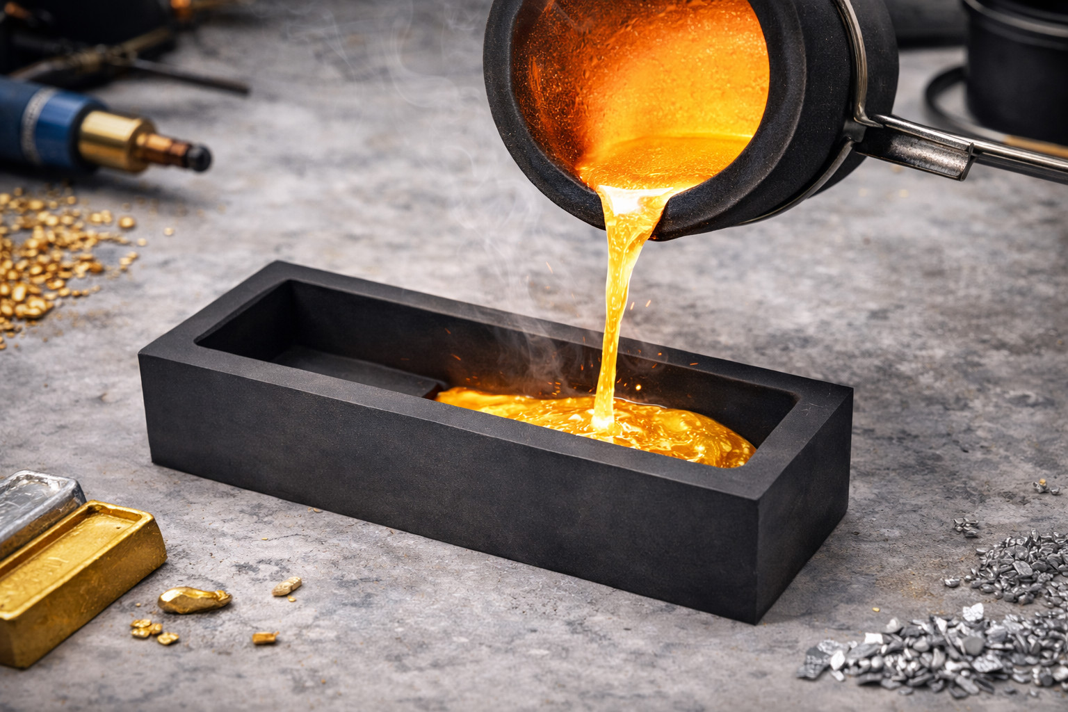Graphite Mold for Gold & Silver Casting | Heat Resistant | 1kg–9kg Capacity