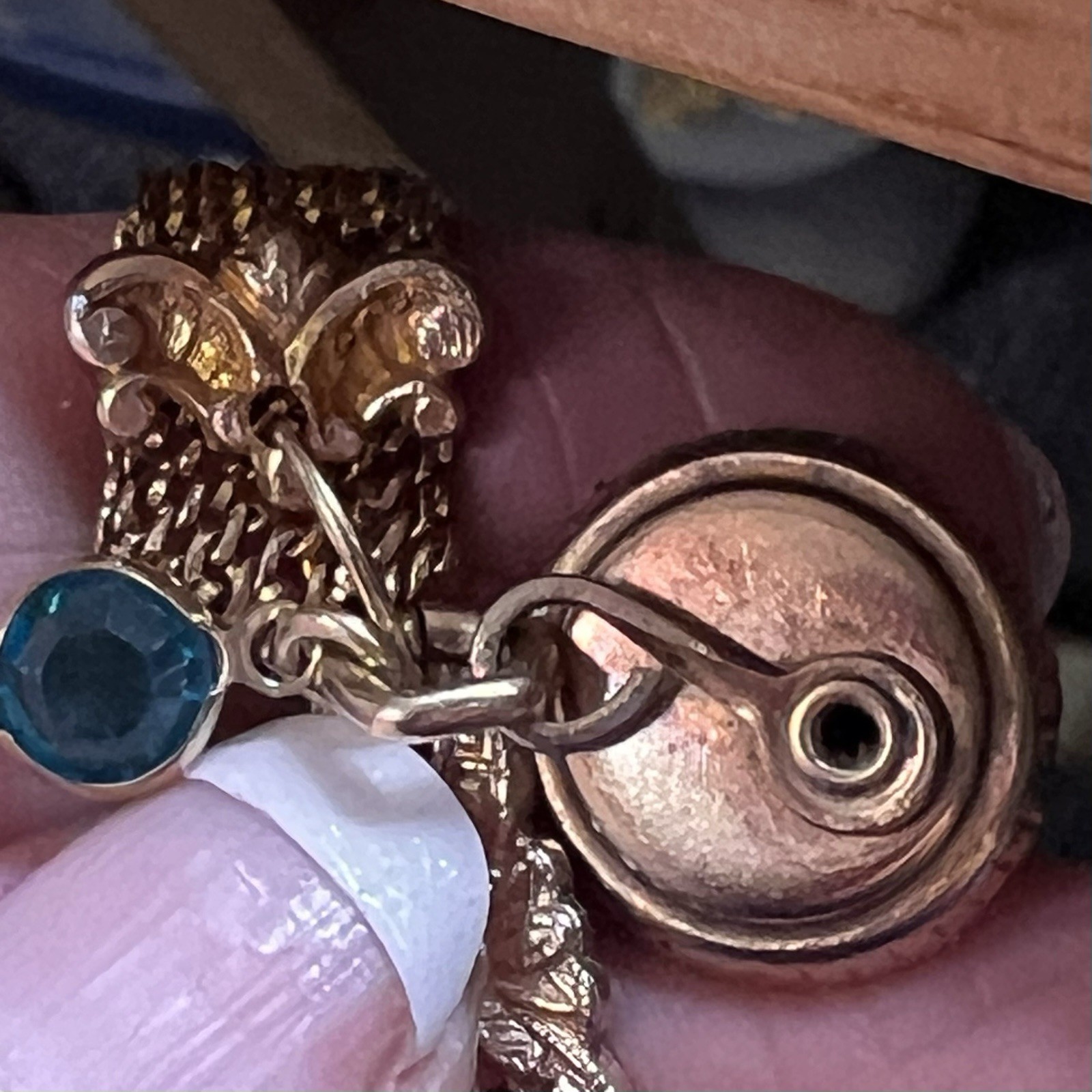 Custom Vintage Gold Filled Pocket Watch & Mesh Chain Bracelet w Charms & Regalia