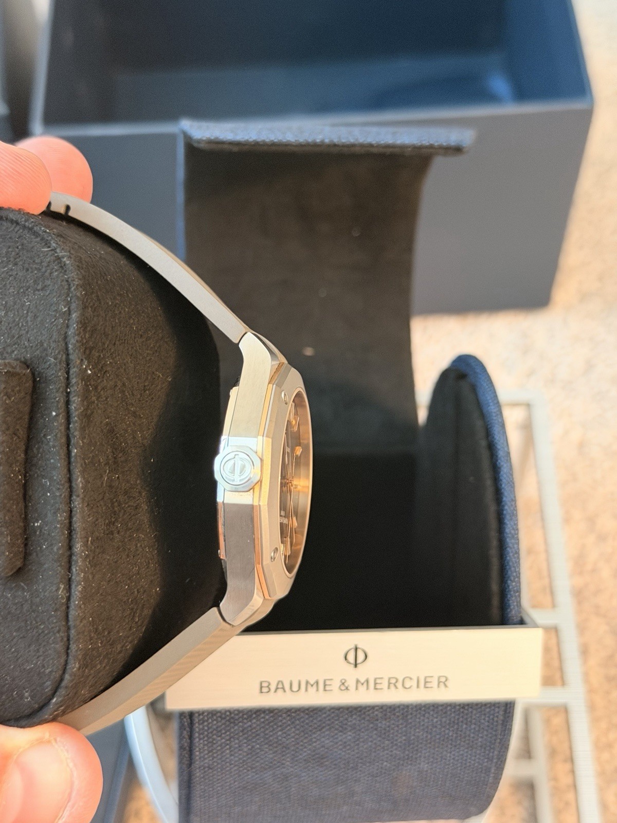 Baume & Mercier Riviera Smokey Gray Unisex Adults Watch – M0A10720