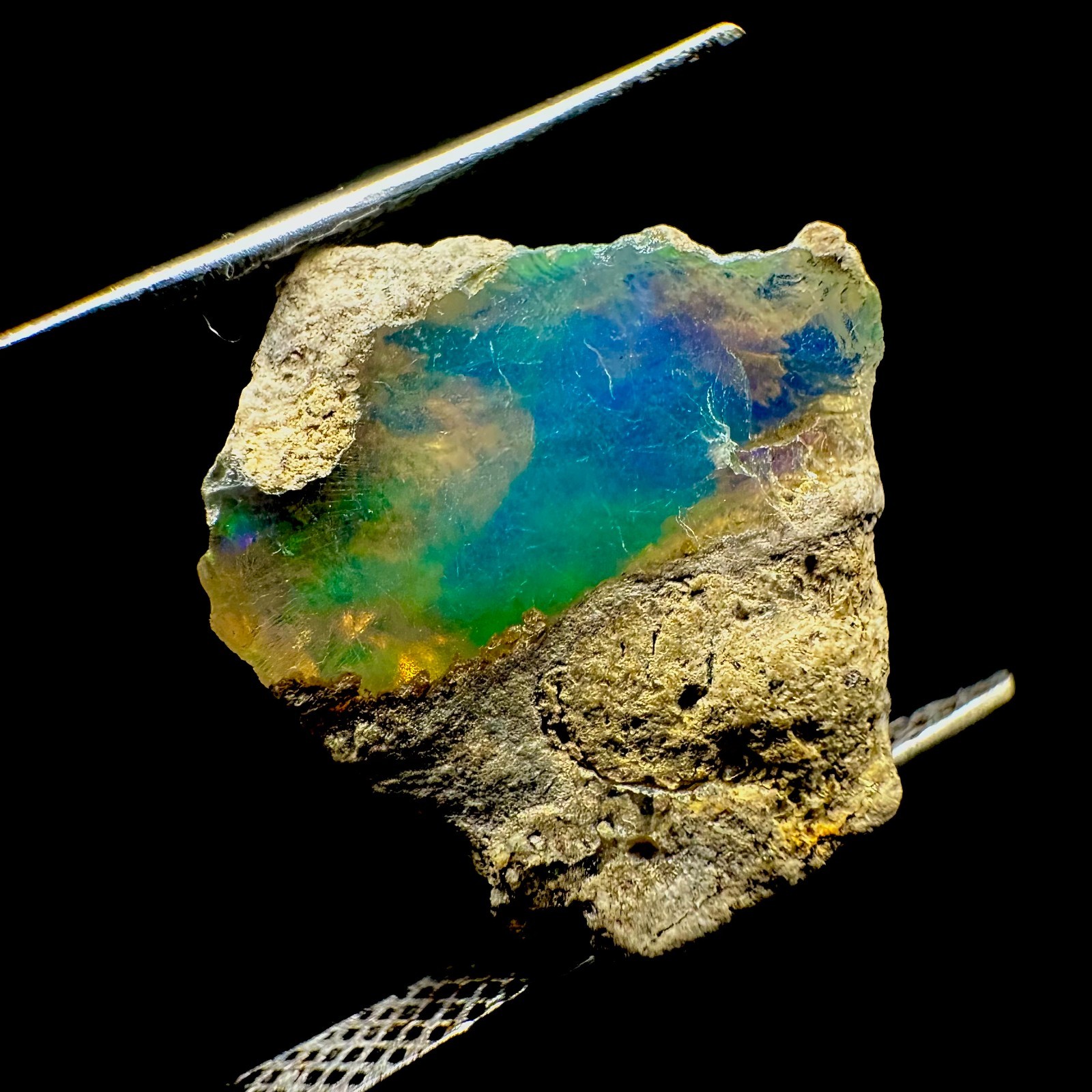 5 CTS Natural Ethiopian Opal Rough, Crystal Raw Welo Fire Opal Rough Gemstone