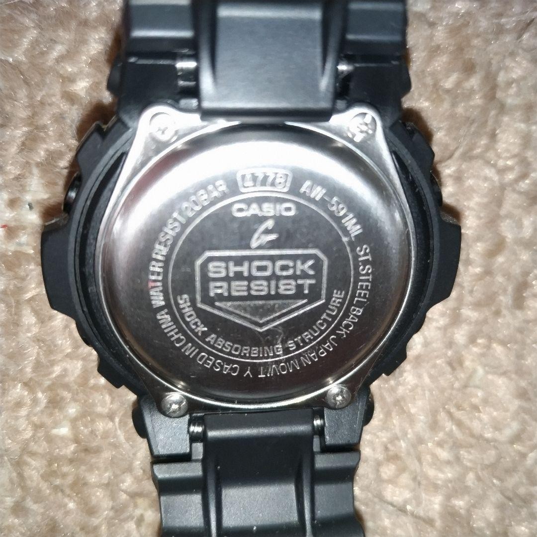 CASIO G-SHOCK AW-591ML-1 Matte Black Red Eye