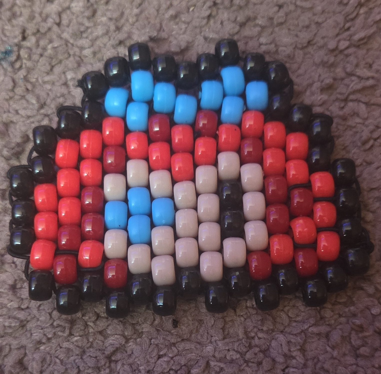 Handmade Ragatha Charm, Plastic, Multicolor, Asymmetrical, Unisex Adults