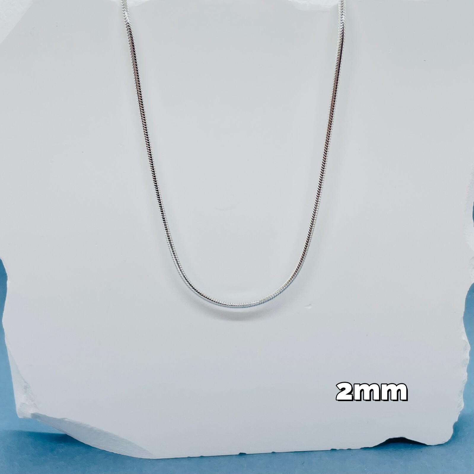 Sterling Silver Snake Chain Necklaces & Bracelets Width 0.9-3mm Length 7-30 Inch