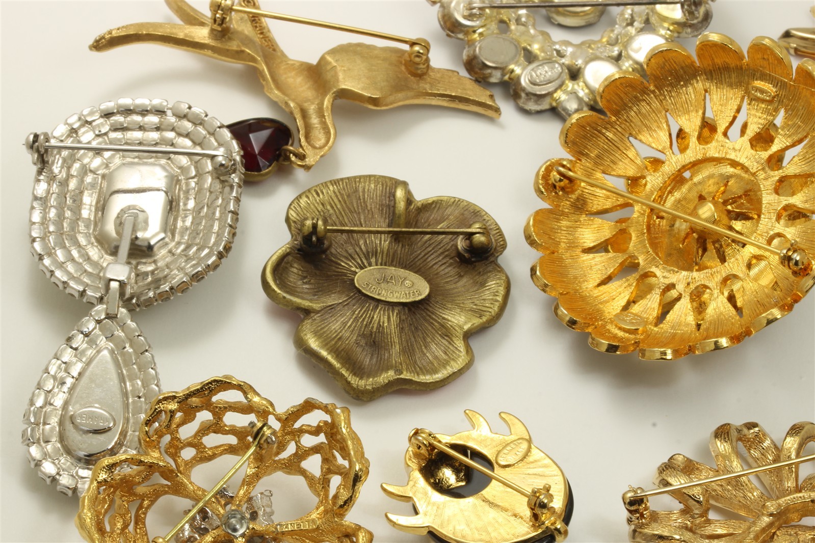 Vintage 20 Pc High End Designer Costume Jewelry Lot Jomaz Boucher Kramer Panetta