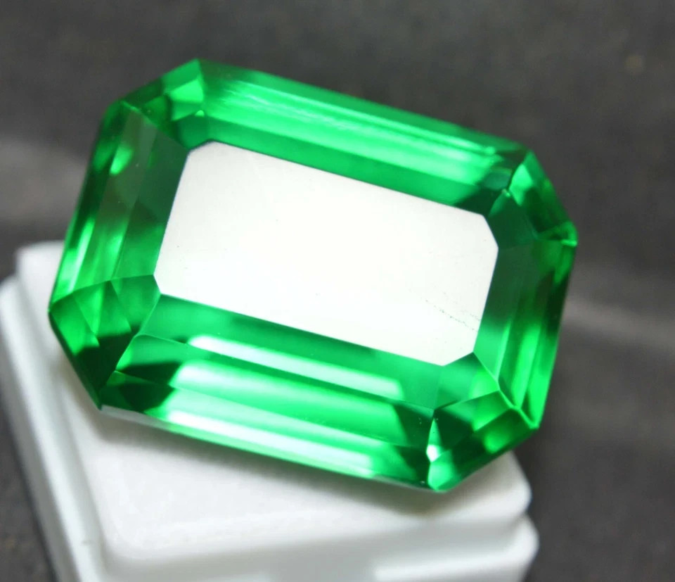 112 Ct Natural Green Emerald Emerald Cut Certified Colombian Loose Gemstone 6AHY