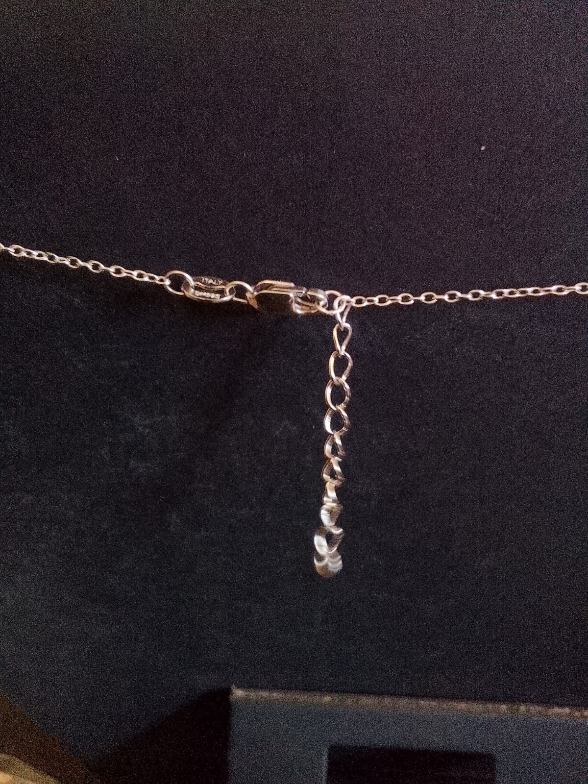 16-18″ Solid Sterling Silver .50ctw Moissanite Italian Horn Necklace