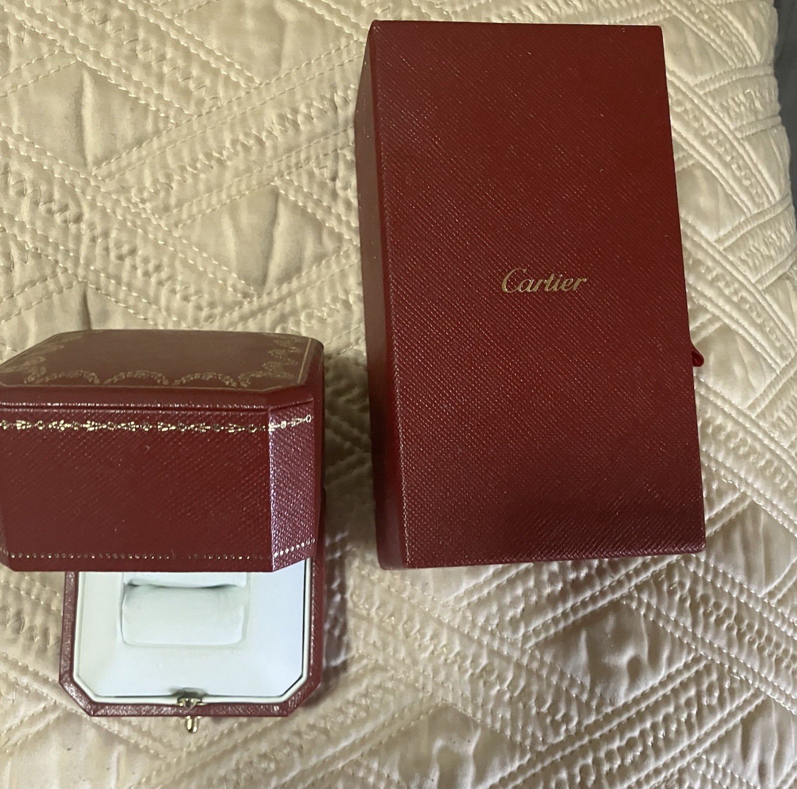 Authentic Cartier Ring Box & Accessories Box