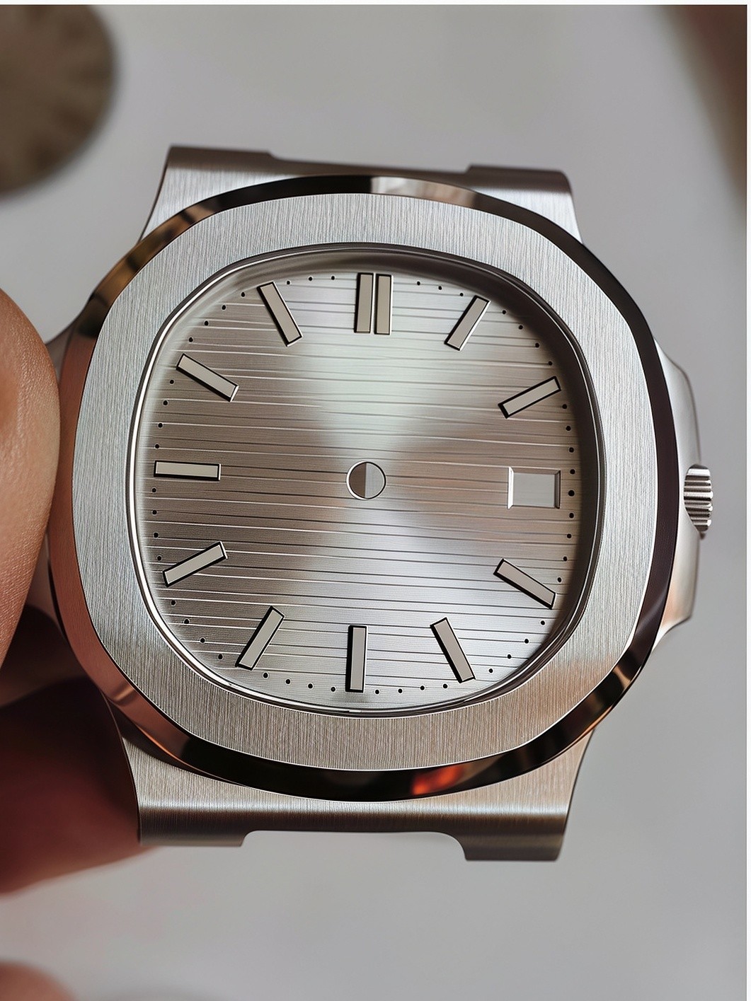 DIY SET for 2824 watch case + dial + hands + Strap sapphire 40mm