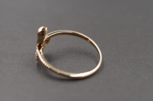 1.00 Ct Round Cut Simulated Diamond Wedding Snake Ring 14k Yellow Gold Plated