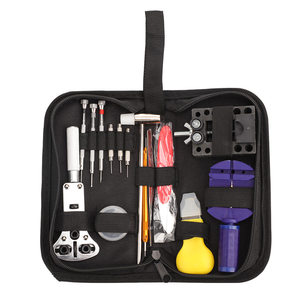 147pcs Watch Repair Kit Watchmaker Back Case Remover Opener Link Pin Spring Bar