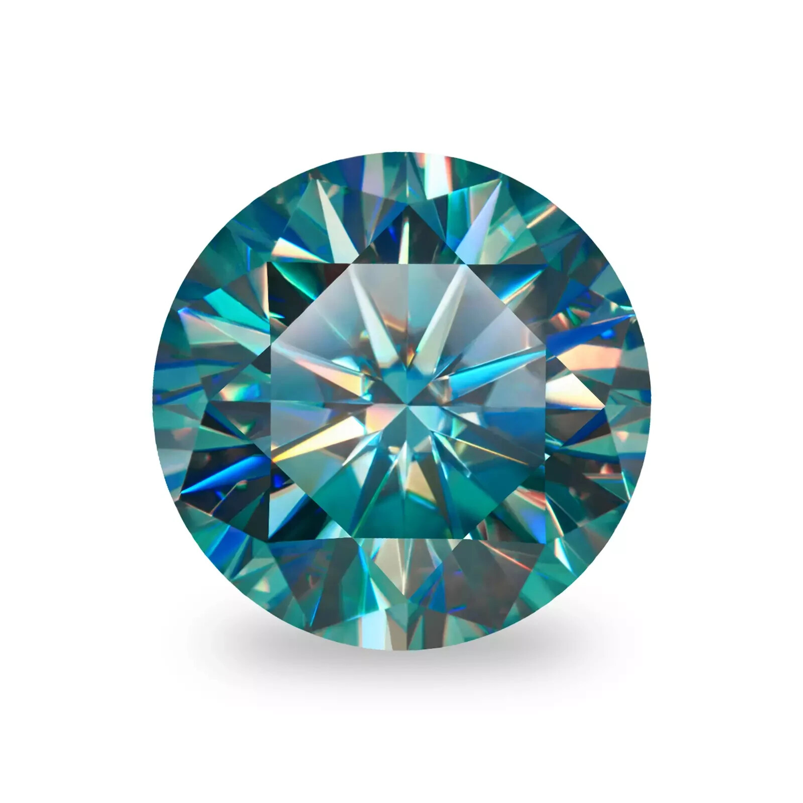 3 CT Natural Blue Diamond Round Cut 9.50 MM VVS1 D Grade IDGL Certified D4