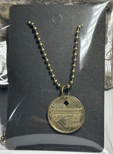 NYC Subway Token Necklace New York Transit Pendant . Wear History!