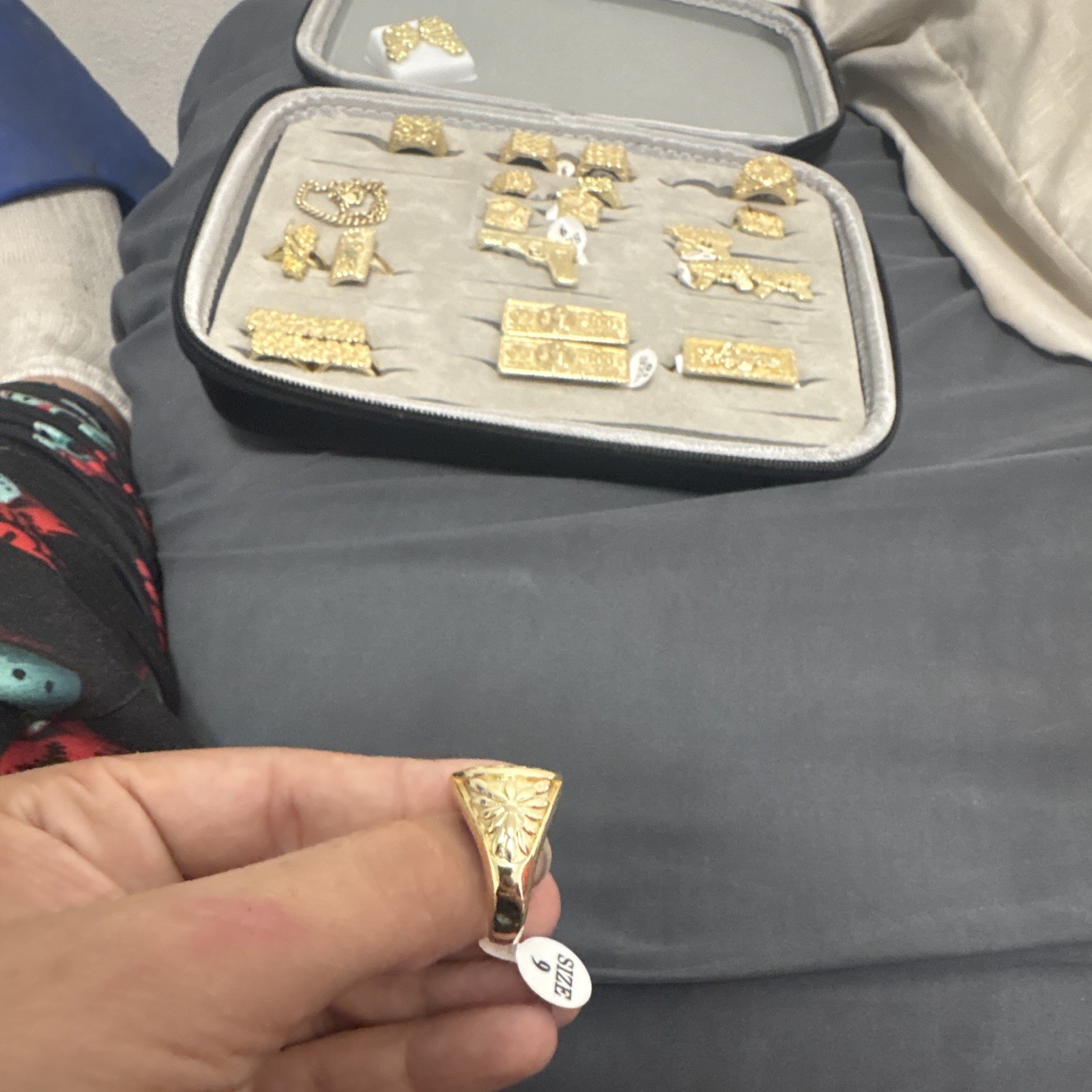 10k GOLD DIPPED CENTENARIO RING size 9
