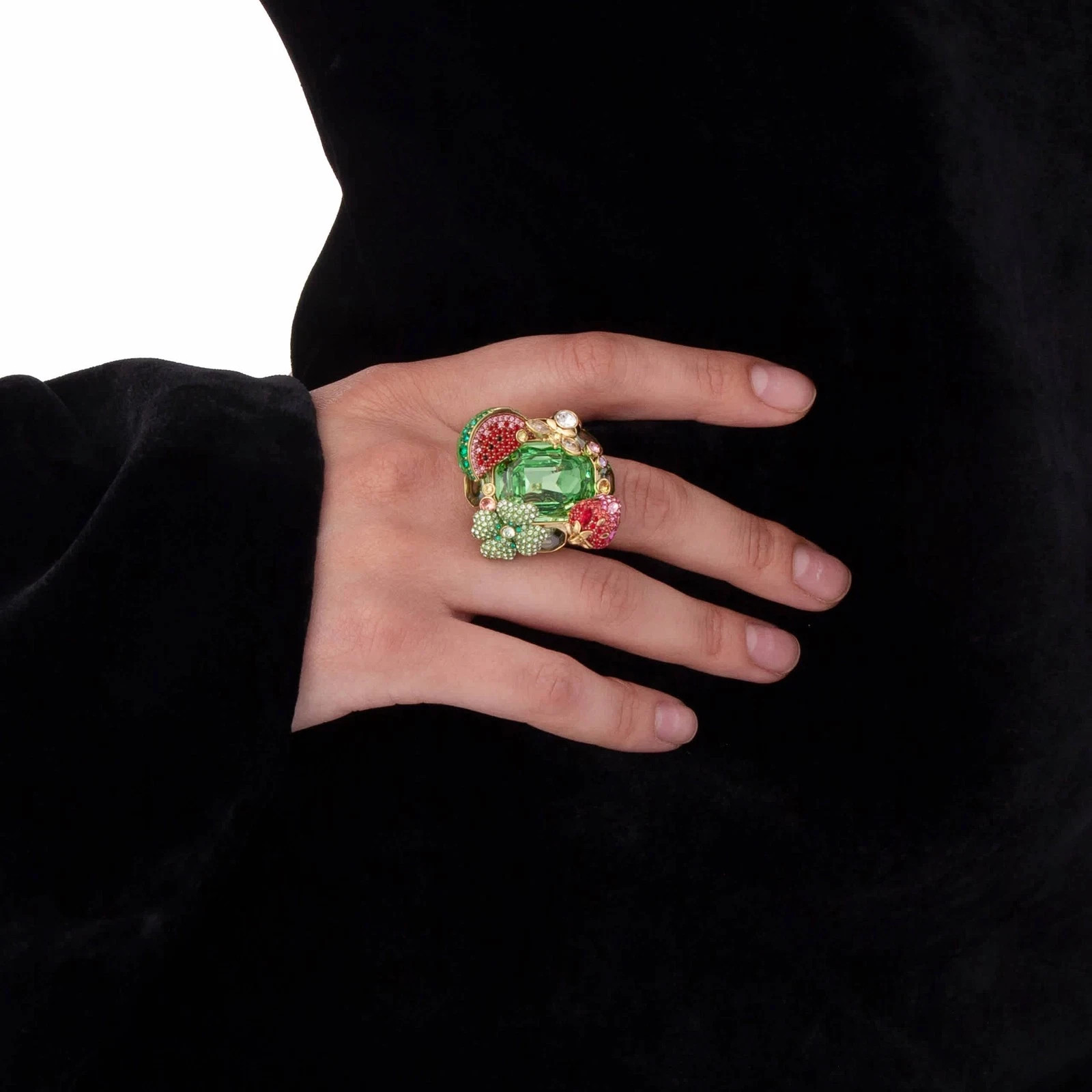 Swarovski Idyllia Multicolored Motif Ring