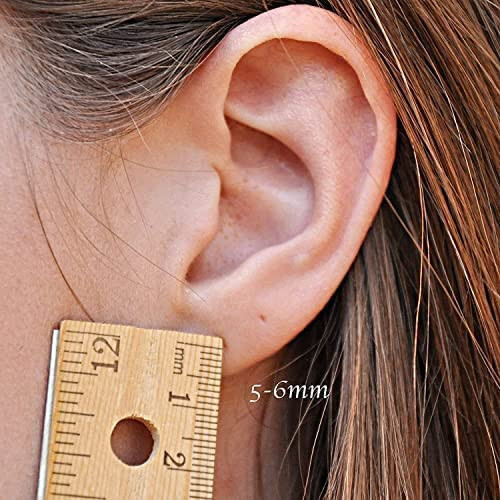 18 GA Sterling Silver Thin Huggie Hoop Piercing Cartilage Earrings Nose Septum