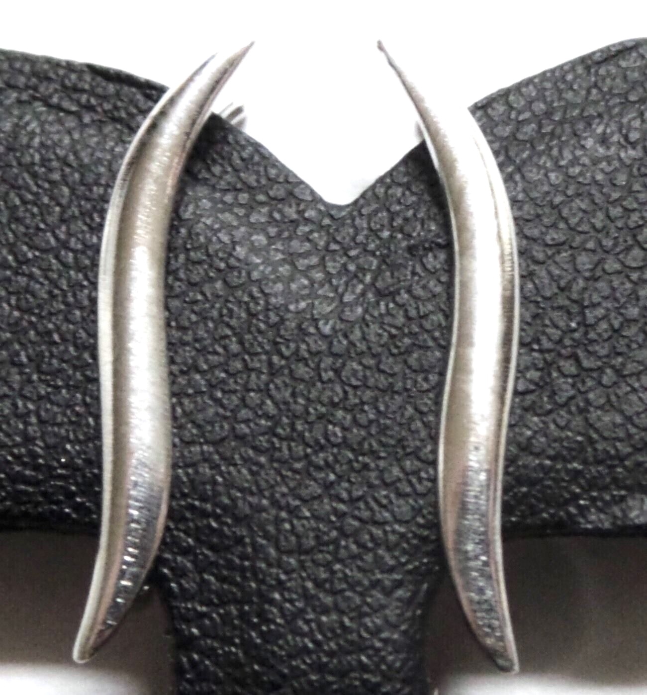 SOLID 925 Sterling Silver 0.65g Crawler Climber Wave Cuff Sweep Earpin Earrings
