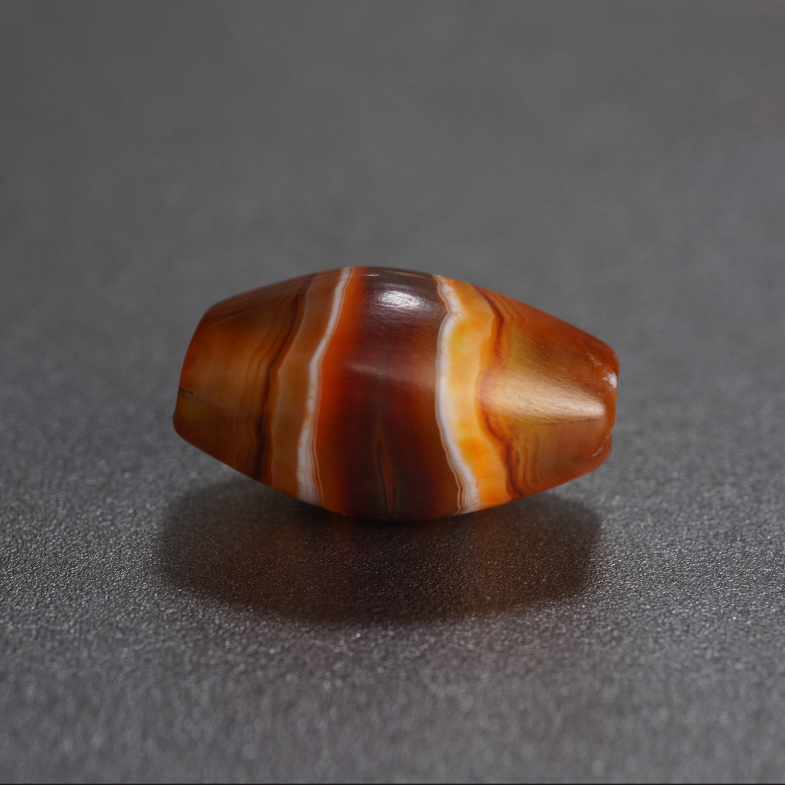 Vintage Old Agate Beads, Hand Polished Energy Stone for Jewelry Making 4.9g