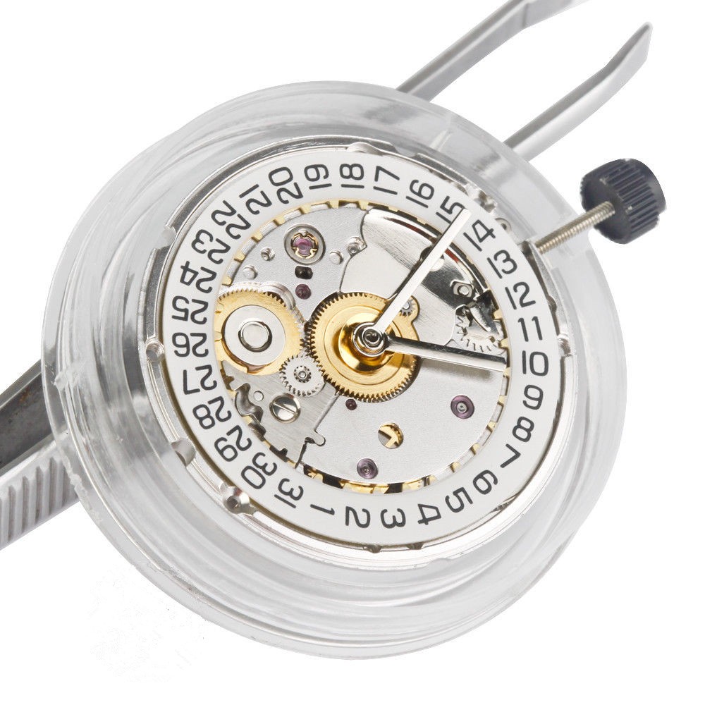 25-Jewel Retro Automatic Mechanical Watch Movement Date At 3 For ETA 2824 2824-2